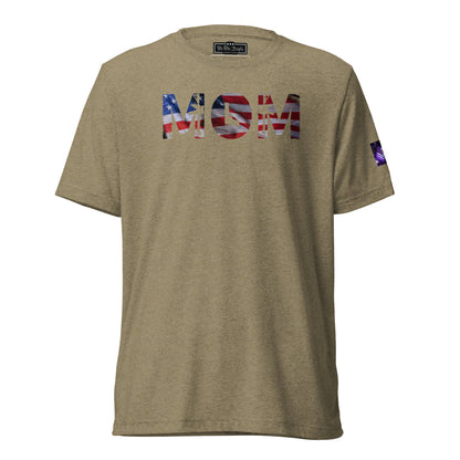 Constitutes - American Mom Political Shirt. Olive. Bold. Feminine. Traditional.