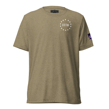 Constitutes - 1776 Political Shirt. Olive. Sic Semper Tyrannis.