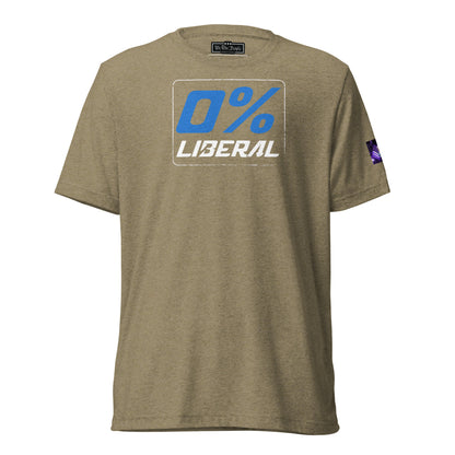 Constitutes - 0% Liberal Political Shirt. Olive. Logic & Reasoning. Common Sense. Order Over Chaos.