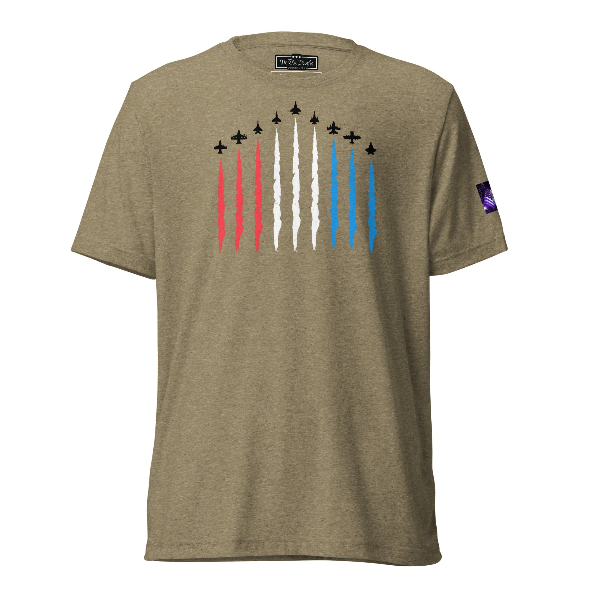 Constitutes - Air Force Political Shirt. Olive. Air Superiority. Team Superiority. Moral Superiority.