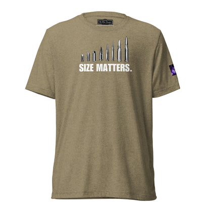 Constitutes - Size Matters Political Shirt. Olive. The Bigger, The Better.