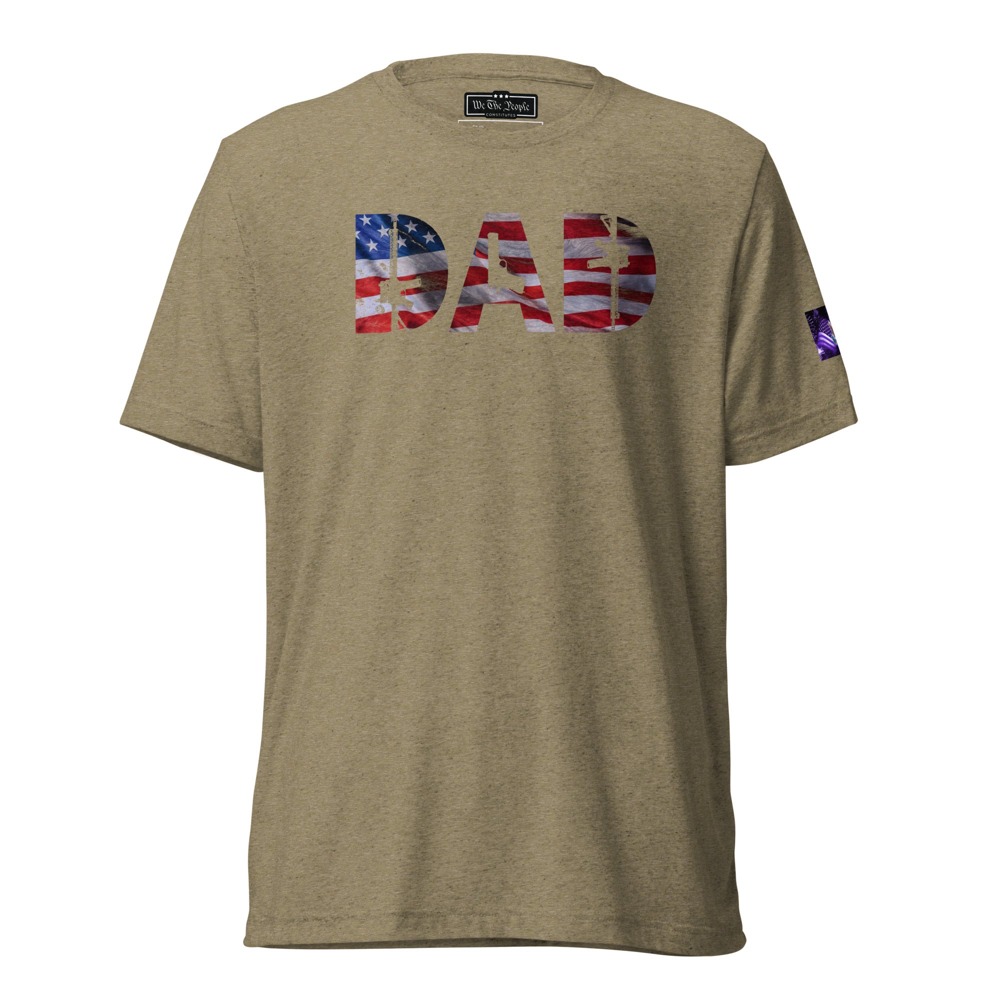 Constitutes - American Dad Political Shirt. Olive. Duty. Obligation. Authority.