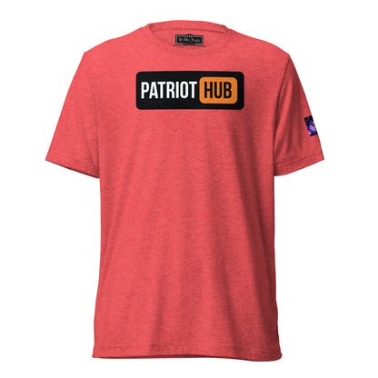 Constitutes - Patriot Hub Political Shirt. MAGA Red. Censor-Free. Disinformation-Free. Mandate-Free.