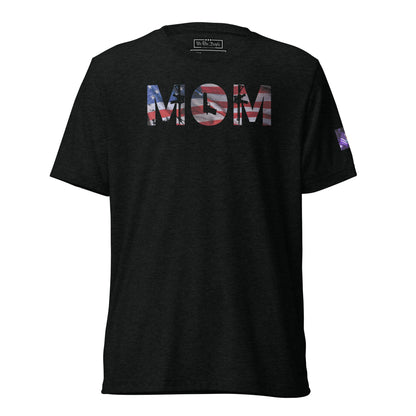 Constitutes - American Mom Political Shirt. Jet Black. Bold. Feminine. Traditional.