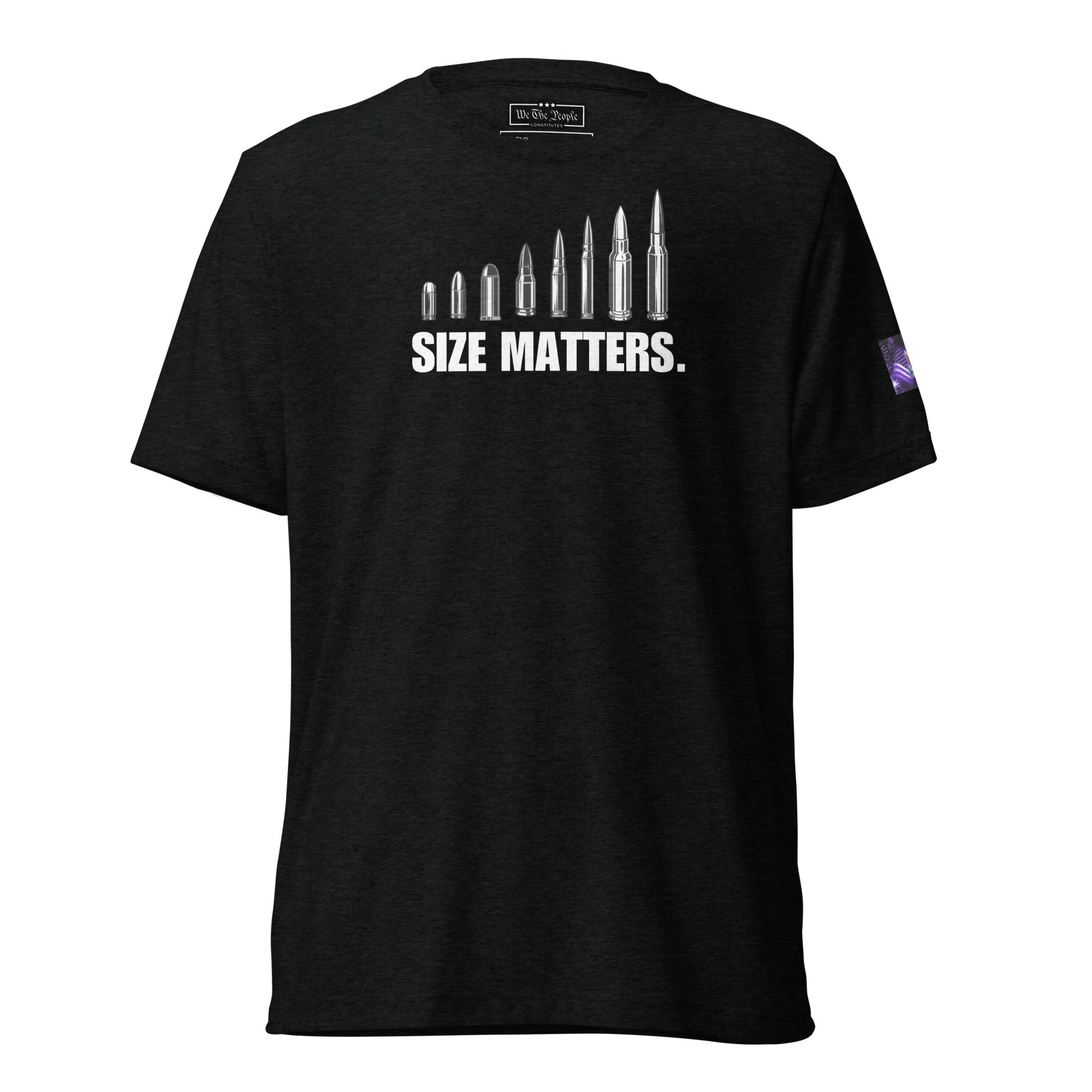 Constitutes - Size Matters Political Shirt. Jet Black. The Bigger, The Better.