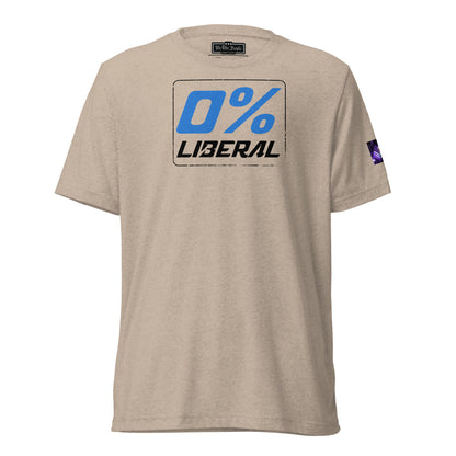 Constitutes - 0% Liberal Political Shirt. Khaki. Logic & Reasoning. Common Sense. Order Over Chaos.