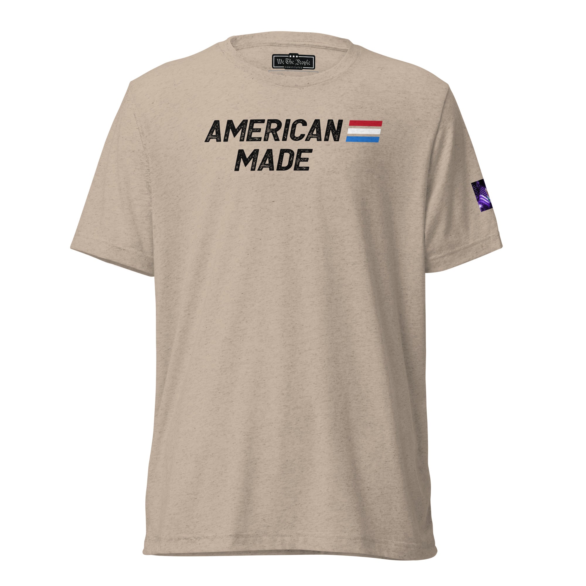 Constitutes - American Made Political Shirt. Khaki. Built Tough. Built to Last. Built with Honor.