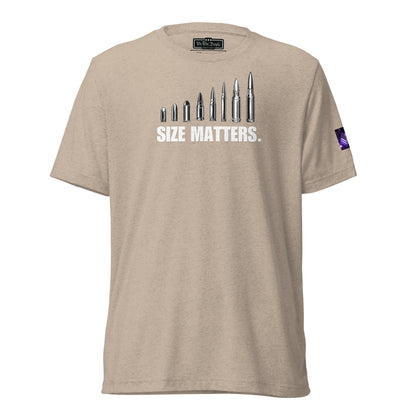 Constitutes - Size Matters Political Shirt. Khaki. The Bigger, The Better.